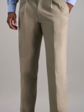 NWT Haggar work to weekend brown khaki pants 38 x 30